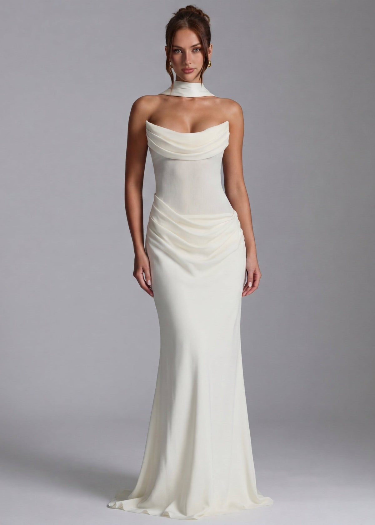 Ana | Vestido Maxi Drapeado Entallado