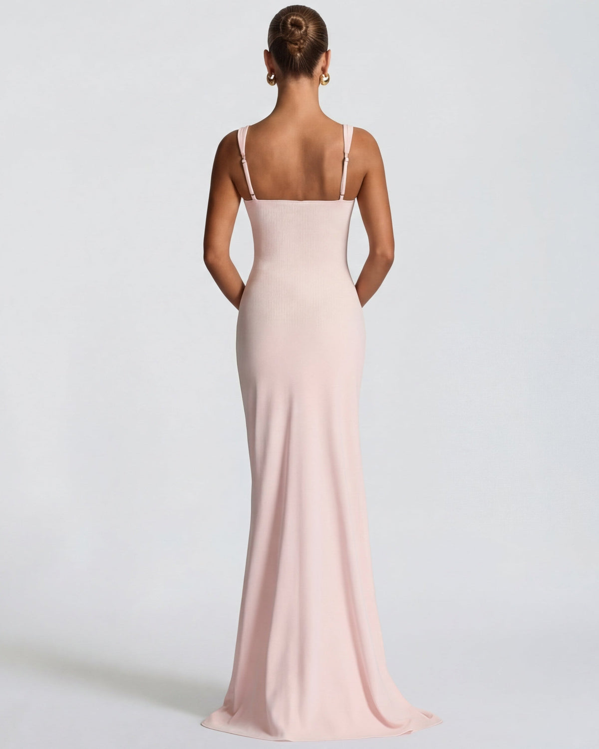 María | Vestido Maxi Escote Cuadrado con Abertura