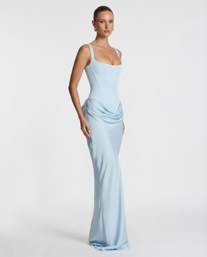 Claudia | Vestido Maxi Silueta Reloj de Arena