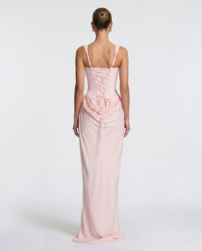 Alba | Vestido Maxi Reloj de Arena Drapeado