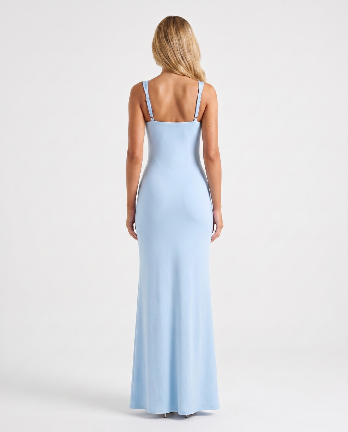 María | Vestido Maxi Escote Cuadrado con Abertura