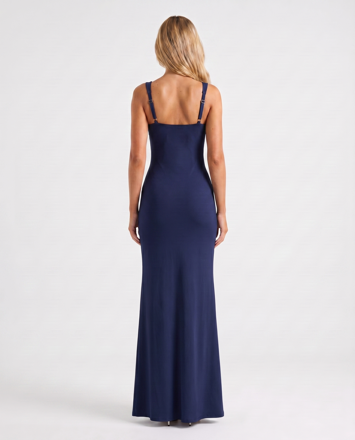 María | Vestido Maxi Escote Cuadrado con Abertura
