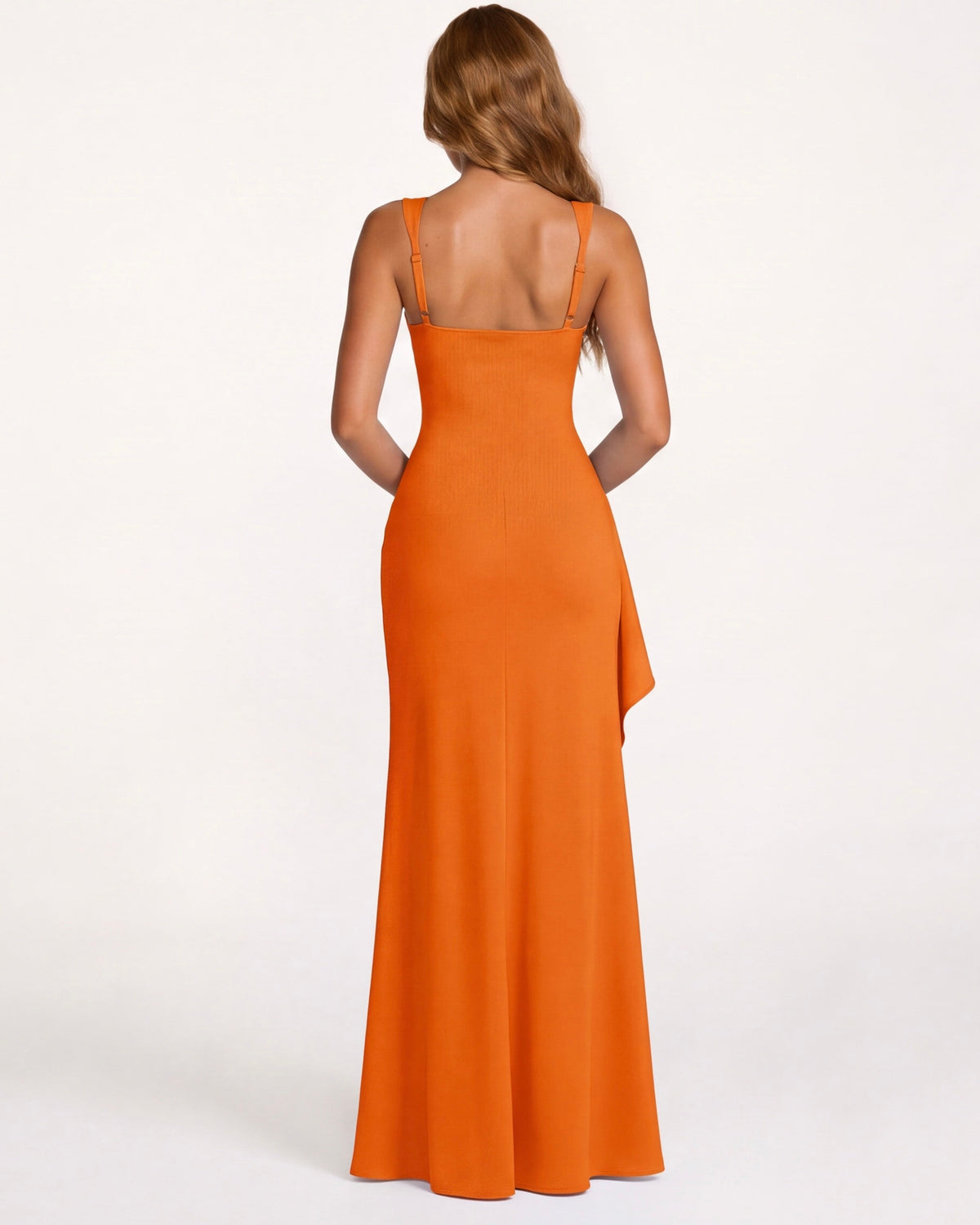 María | Vestido Maxi Escote Cuadrado con Abertura