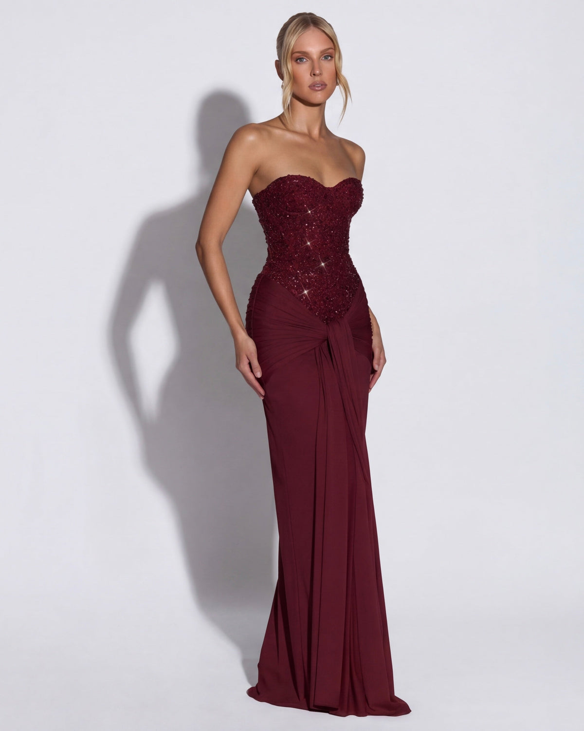 Paula | Vestido Maxi Corsé con Brillos