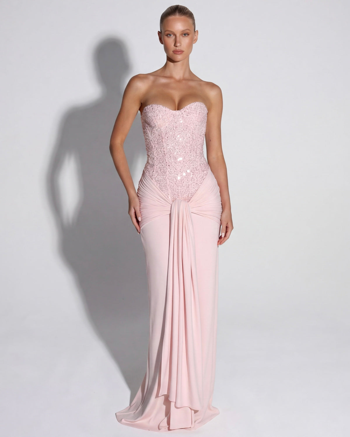 Paula | Vestido Maxi Corsé con Brillos