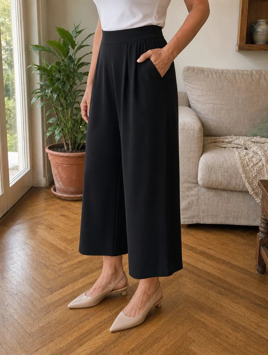 Carmen | Pantalón culotte de pernera ancha - Valeria Llorente