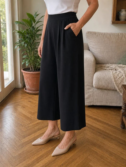Carmen | Pantalón culotte de pernera ancha - Valeria Llorente