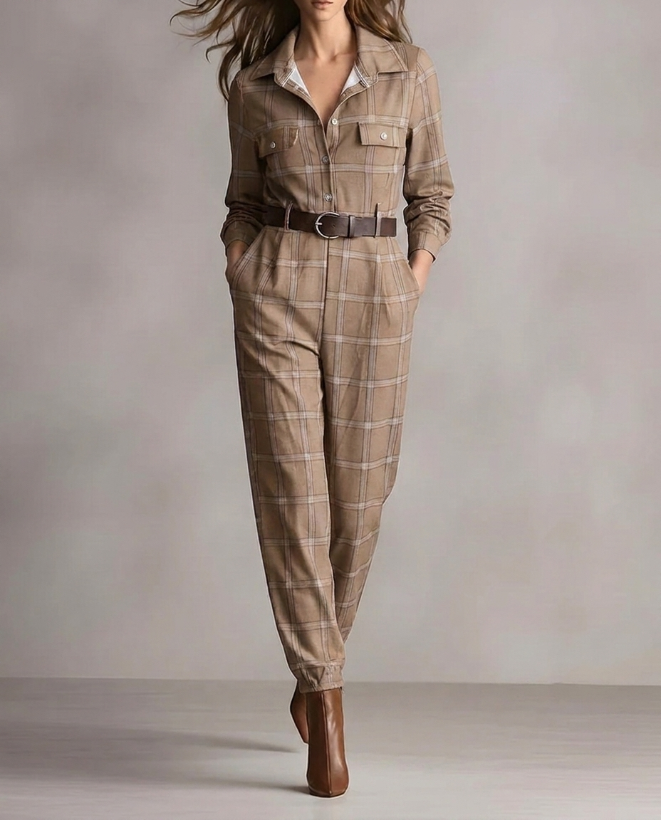 Renata | Enterito elegante a cuadros
