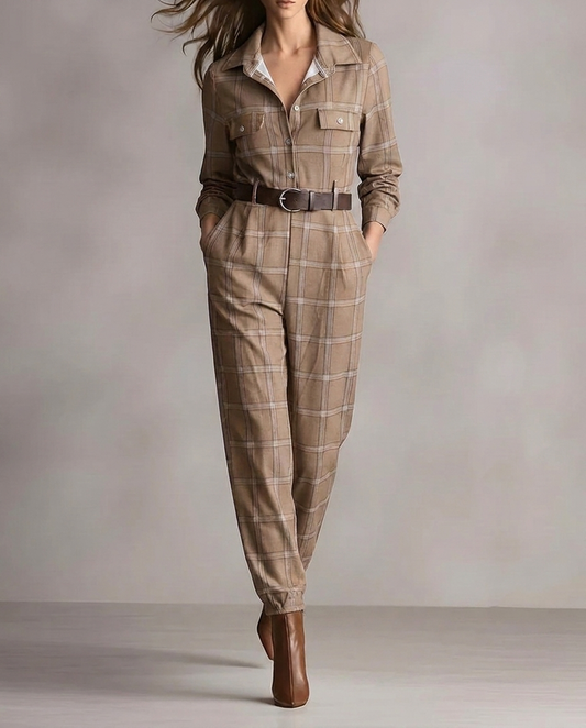 Renata | Enterito elegante a cuadros