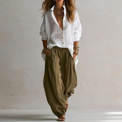Aitana Camisa y Pantalón Ancho