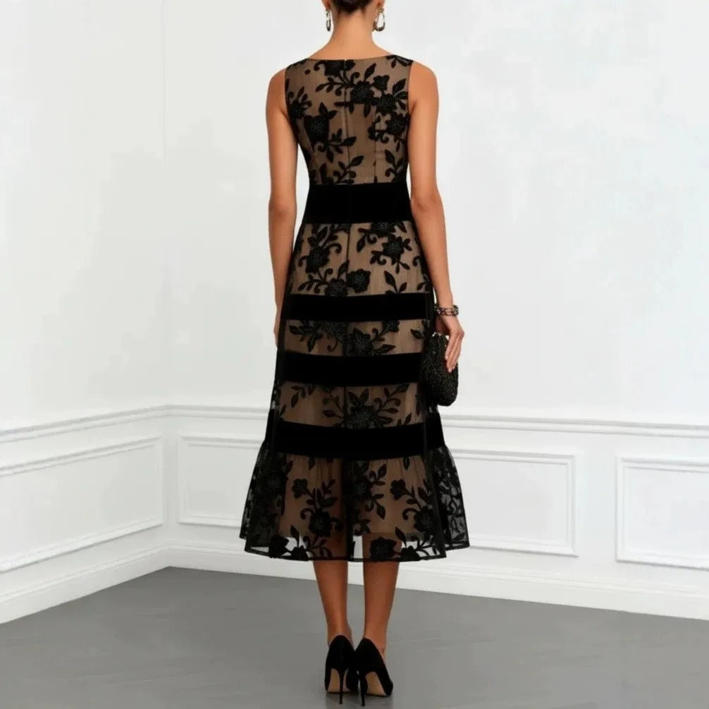 Odette Midi Tul Floral