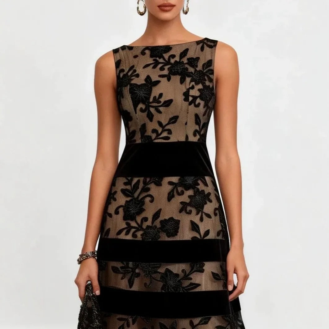 Odette Midi Tul Floral