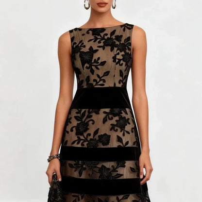 Odette Midi Tul Floral