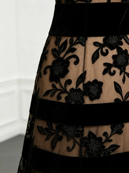 Odette Midi Tul Floral