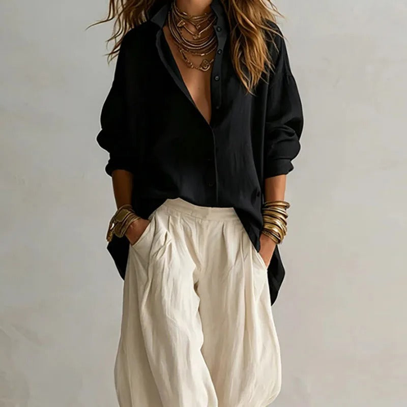 Aitana Camisa y Pantalón Ancho