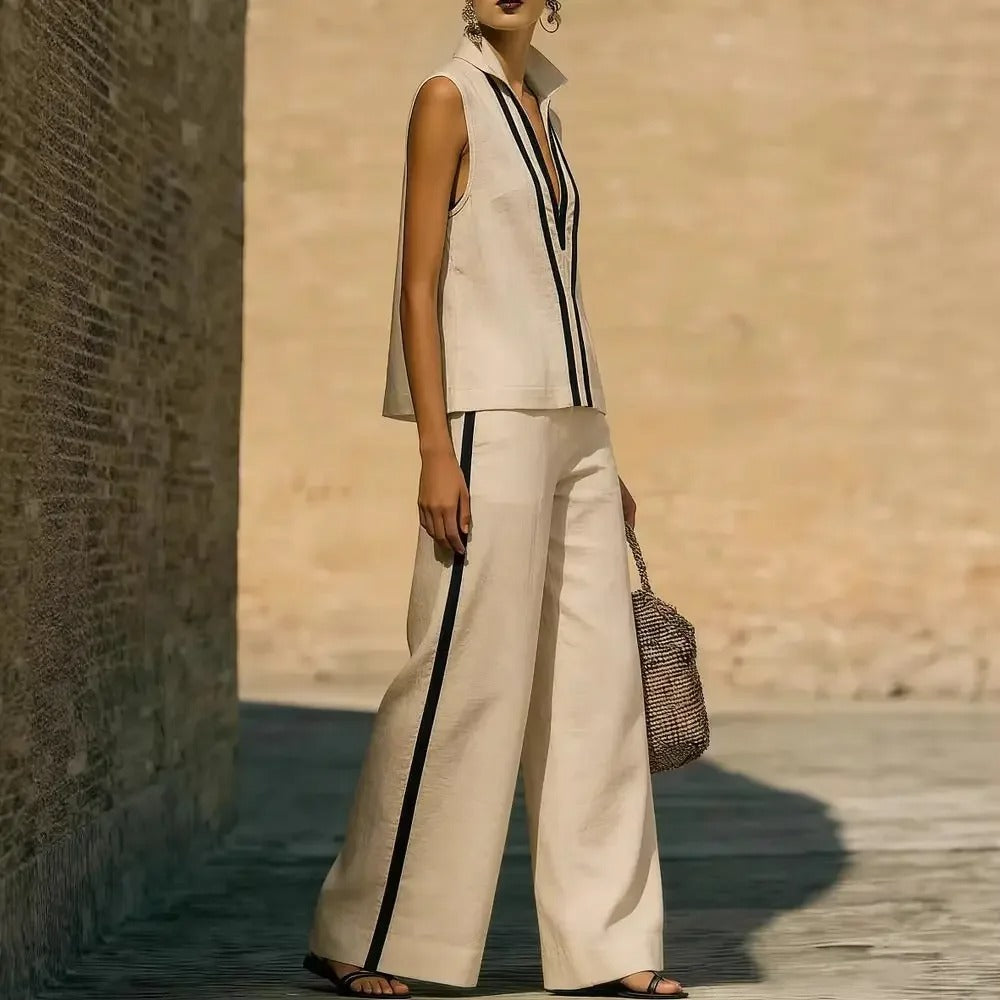 Blanca | Conjunto Lino Bicolor
