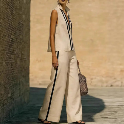 Blanca | Conjunto Lino Bicolor