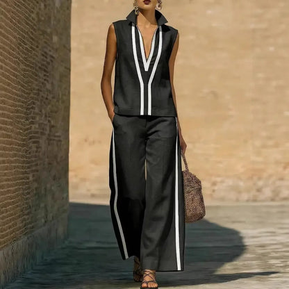 Blanca | Conjunto Lino Bicolor