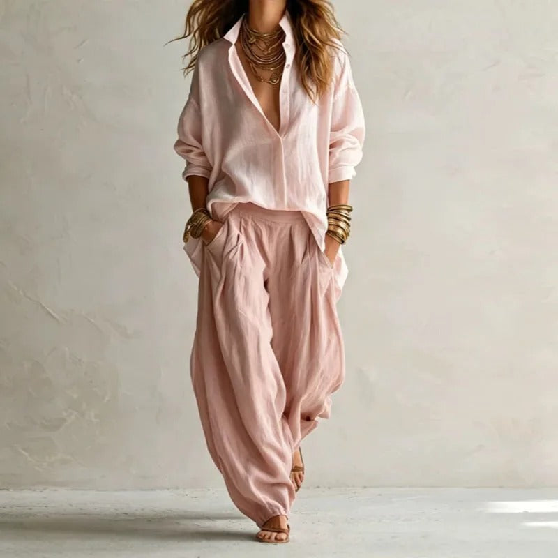 Aitana Camisa y Pantalón Ancho