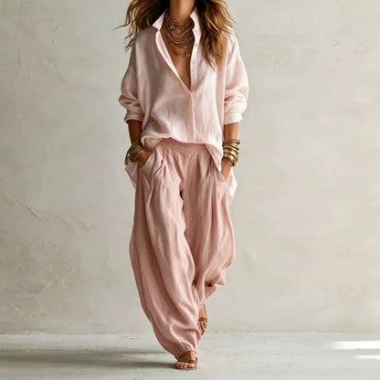 Aitana Camisa y Pantalón Ancho