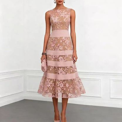 Odette Midi Tul Floral