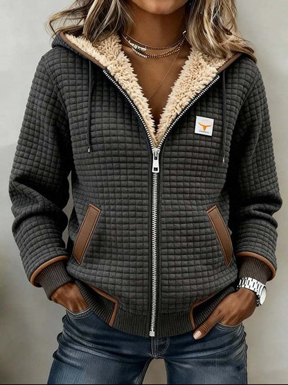 Laura | Chaqueta Acolchada con Capucha y Cremallera