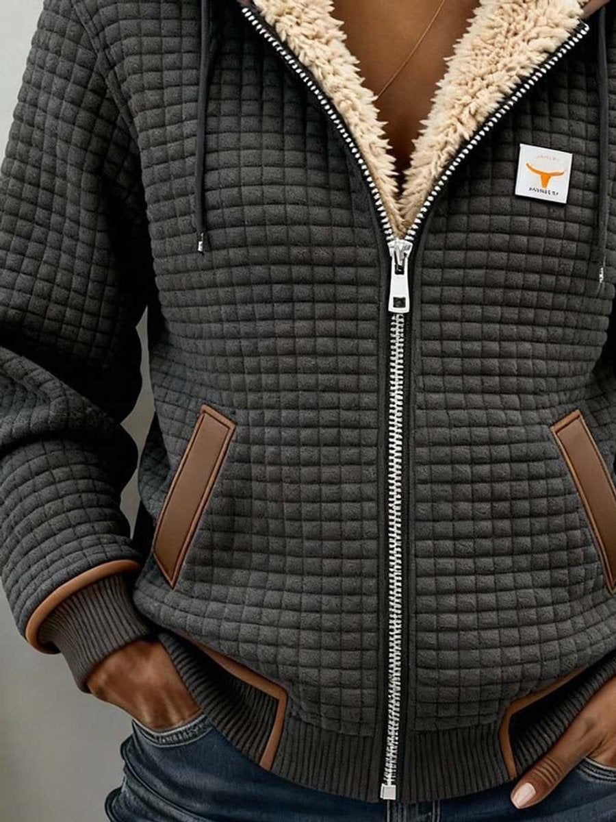 Laura | Chaqueta Acolchada con Capucha y Cremallera